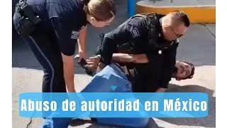 Abuso de autoridad repartidor es sometido injustamente por policías mientras compraba su lonche [upl. by Syverson]