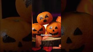 Mandarinas disfrazadas de calabazas 🎃 ¡idea económica para halloween diy manualidades octubre [upl. by Aivil]