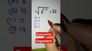 find the value of x exponent related simplification exponents exponential maths reasoning [upl. by Ahsimac]