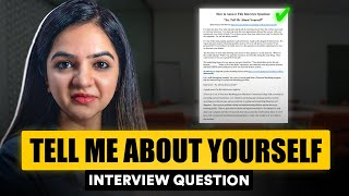 Interview Question Tell me about yourself  Best answer for freshers amp experienced professionals [upl. by Beitch237]