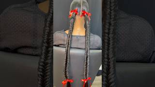 Fishtail Ponytails ♥️ fishtails fishtailbraid ponytail ponytailhairstyle hairstyle hair [upl. by Jannery]