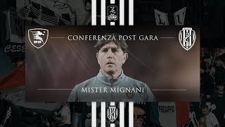 Salernitana  Cesena 11 Le parole del mister nel postpartita [upl. by Luigino150]