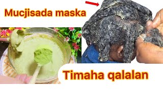 Hair mask natural Timaha kubixinayo madaxane kuqabojibayo diy timahaqalalan [upl. by Hwu]