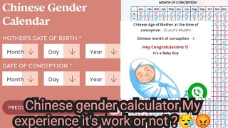 How Chinese gender calendar work  Latest Chinese Baby Gender Prediction Calendar 202324  boygirl [upl. by Aihselef]