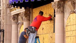 Some Stores Boarded Up Ahead of Election Day Tension [upl. by Aryamo195]