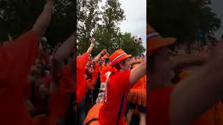 Fanfarenappell für holländische Fans vor dem Berliner Olympiastadion  klar zum Sieg über die Türkei [upl. by Ecinnaj161]