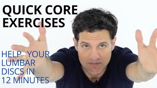 Quick Standing Core Workout to Stabilize your Lower Back  Great for Lumbar Discs [upl. by Kalb]