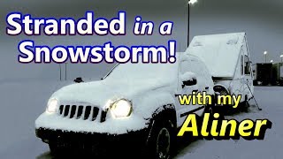 STRANDED IN A SNOWSTORM with my Aliner [upl. by Paddy]