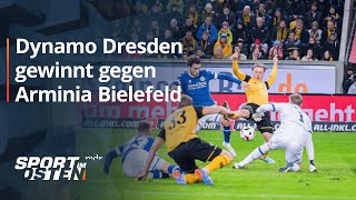 Sieg im Topspiel Dynamo Dresden gewinnt gegen Arminia Bielefeld [upl. by Anuaik]