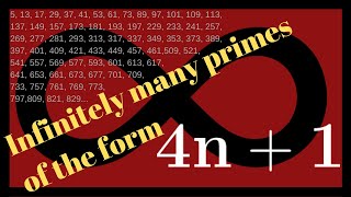 Number Theory  Infinitely many primes of the form 4n1 [upl. by Layol]