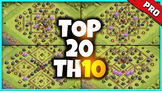 New UNIQUE TH10 BASE WARTROPHY Base Link 2023 Top20 Clash of Clans  Town Hall 10 Trophy Base [upl. by Yorke]