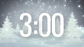 3 Minute Winter Timer With Relaxing Piano Music and Alarm [upl. by Missi]