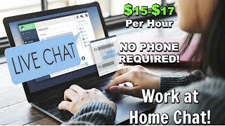 ONLINE CHAT JOBS AVAILABLE 1517 PER HOUR [upl. by Adnorehs701]