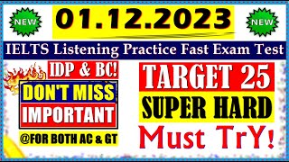 IELTS LISTENING PRACTICE TEST 2023 WITH ANSWERS  01122023 [upl. by Demona]