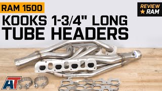 20092018 RAM 1500 57L Kooks 134 in Long Tube Headers Review [upl. by Arni]