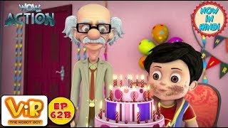 Vir The Robot Boy  Vir ka Birthday  As Seen On HungamaTV  WowKidz Action [upl. by Nollat563]