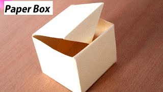 DIY  How To Make Paper Box That Opens And Closes  Paper Gift Box Origami [upl. by Annahael]