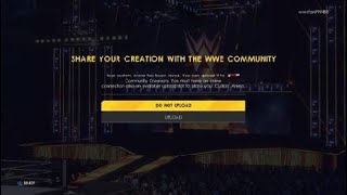 WWE 2K22  How to place stage props at ringside [upl. by Aropizt297]