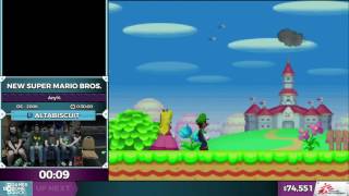 New Super Mario Bros by altabiscuit in 02622  SGDQ2016  Part 10 [upl. by Slohcin]