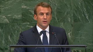 🇫🇷 France – President Addresses General Debate 73rd Session [upl. by Daiz]