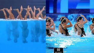 Michael Jackson’s Iconic Moonwalk Replicated By USA Artistic Swim Team At Paris Olympics  Usa swim [upl. by Neill777]