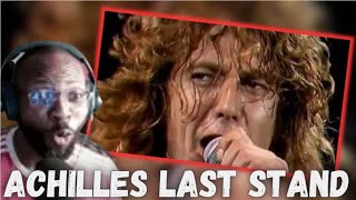 LED ZEPPELIN LIVE ACHILLES LAST STAND  KNEBWORTH 79  REACTION [upl. by Aitnahc307]