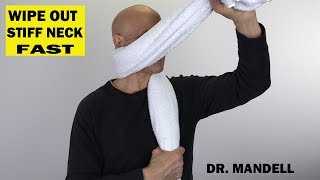 Wipe Out Stiff Neck Fast  Dr Alan Mandell DC [upl. by Peoples]