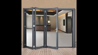 New design aluminum fold sliding glass door with better heat and sound insulating [upl. by Preston403]