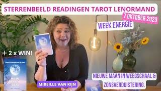 NIEUWE MAAN ZONSVERDUISTERING 14 OKTOBER 2023  STERRENBEELD READING TAROT  MIREILLE VAN RIJN [upl. by Leik221]