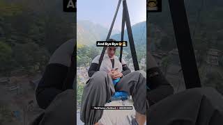 Scad Jump In Rishikesh bungee bungeejumping jumping adventure trending viral bungy shorts [upl. by Gabbie]