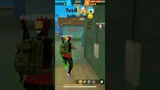 1vs4 in free fire song shortsfeed freefire bhojpe shortsvideo [upl. by Rentschler164]