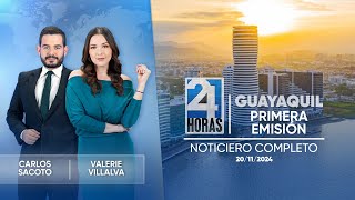 Noticiero de Guayaquil Primera Emisión 201124 [upl. by Lebna]