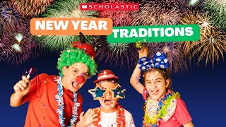 New Year Traditions Around the World  Video for Kids [upl. by Nauh]