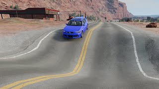 Cars Vs Potholes Massive BeamNG Drive [upl. by Edahs]