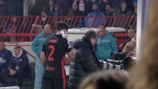 Pau Cubarsí Injury No Red Card Barcelona vs Crvena Zvezda Champions League 2024 [upl. by Airad572]