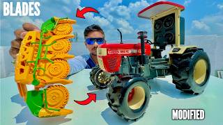 RC Swaraj Tractor Upgrade With Harvester Machine  Chatpat toy TV [upl. by Kaylyn111]