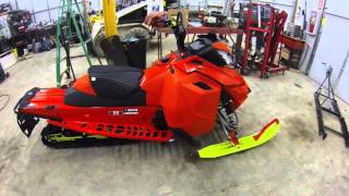 2016 Skidoo Freeride 137 walkaround prewrap [upl. by Zebe256]