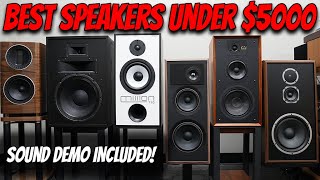 The FIVE BEST Speakers You Can Buy UNDER 5000 w Sound Demo [upl. by Annaehr567]