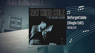 Nat King Cole – Unforgettable Single Edit from Live At The Blue Note Chicago Visualizer [upl. by Seditsira]