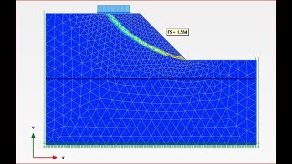 Effect of Surcharge Load on Factor of Safety of Slope Using Plaxis 2D [upl. by Narra]