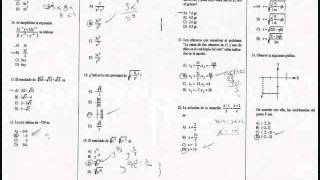 GUIAS PREPARATORIA ABIERTA  examen matematicas doswmv [upl. by Aynahs789]