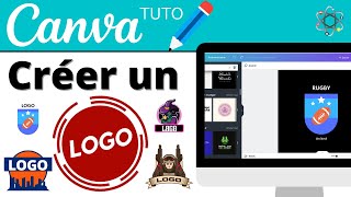 Comment Créer un LOGO sur CANVA [upl. by Portingale]