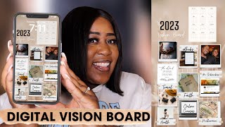 Make The Perfect Vision Board That Will CHANGE YOUR LIFE  Digital Vision Board For Your Phone [upl. by Rahmann]