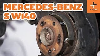 Como trocar maxilas de travão de mão MercedesBenz S W140 TUTORIAL  AUTODOC [upl. by Zeta672]