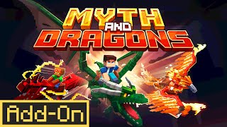 Myth and Dragons Addon  Minecraft Marketplace Trailer [upl. by Gabrielli]