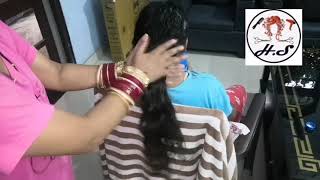 How to do hair oiling on dry frizzy hair hairschool [upl. by Nanni362]