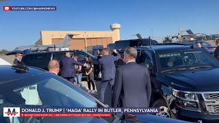 🇺🇸 Donald Trump welcomed by Corey Comperatore family in Butler Pennsylvania Oct 5 2024 [upl. by Puna]