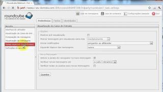 Utilizar o webmail roundcube [upl. by Ayarahs]