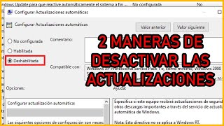 ⛔️DESACTIVAR ACTUALIZACIONES AUTOMATICAS de WINDOWS 10 para siempre [upl. by Repohtsirhc]