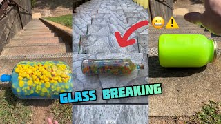 Crushing Crunchy amp Soft Things  Breaking glass bottles ⚠️😬 Compilation asmr 05 satisfying [upl. by Ynomrah]